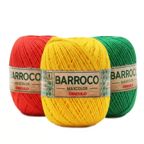 Barbante Barroco MaxColor nº 6 - 200 gramas