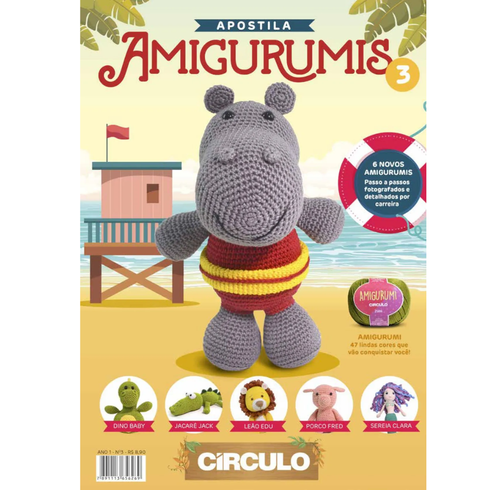 Revista e Apostilas  Amigurumis da Círculo n 3