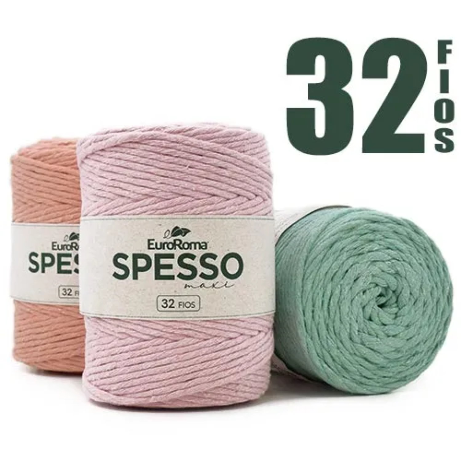 Barbante Spesso Maxi EuroRoma 32 Fios 1Kg