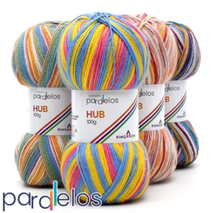 Fio Hub Pingouin 100g - Fio para Meias - Coleção Paralelos